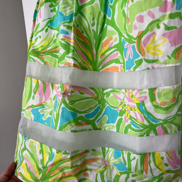 Lilly Pulitzer Fit & Flare Dress Ollie Elephant Ears Print Size 00 - Picture 9 of 9